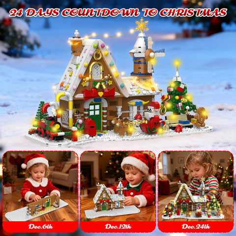 Letapapa miniature train, tree, and Santa figures adding playful seasonal storytelling