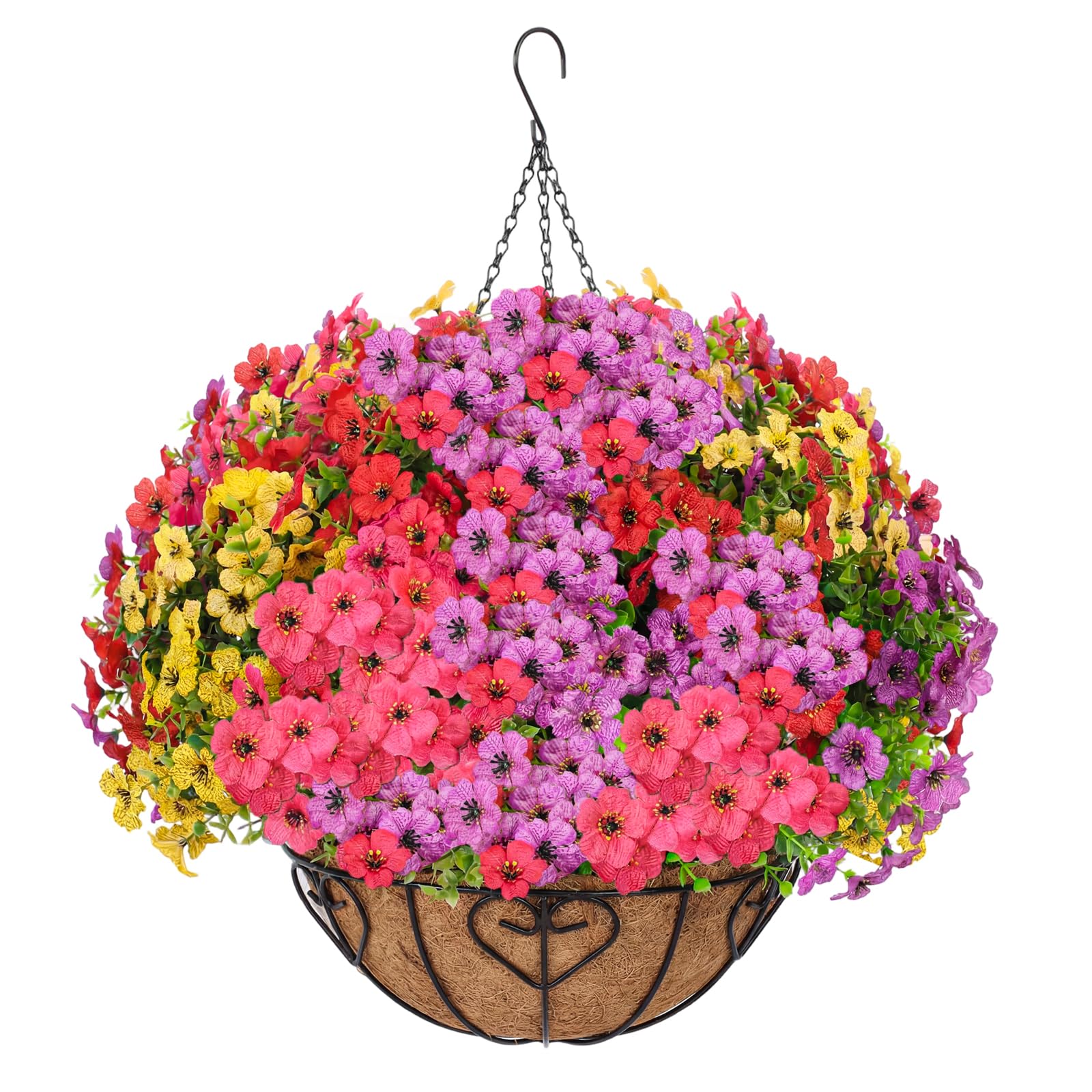 LetuoClips front view basket showing full mixed blooms and instant curb appeal