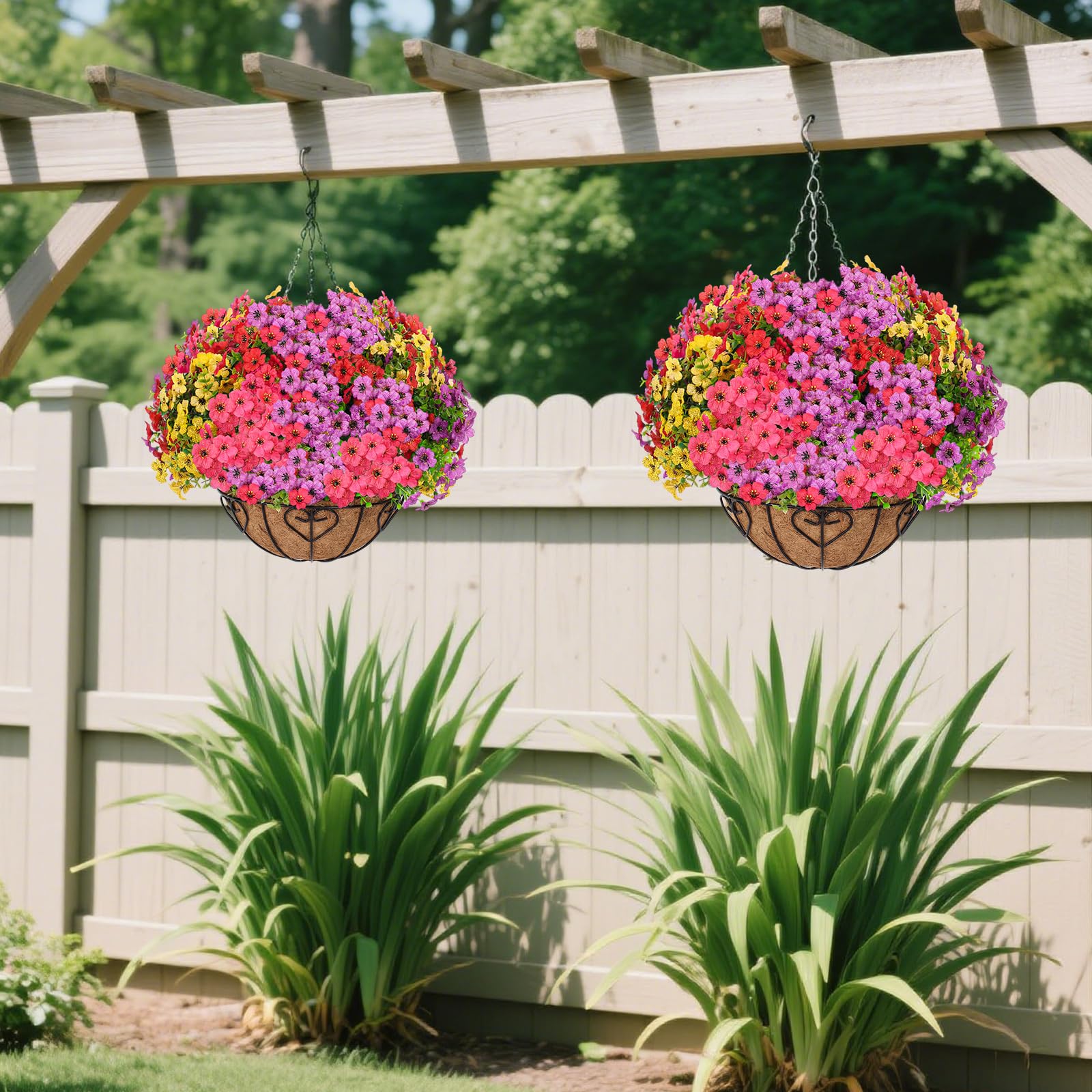 LetuoClips on a patio creating a low-maintenance, year-round focal point