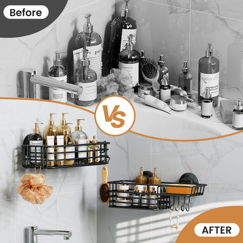 LEVERLOC bathroom lifestyle setup showing clutter-free convenience