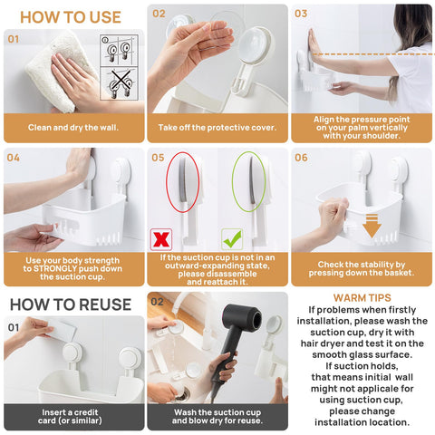 LEVERLOC caddy next to shampoo bottle showing size and capacity clarity