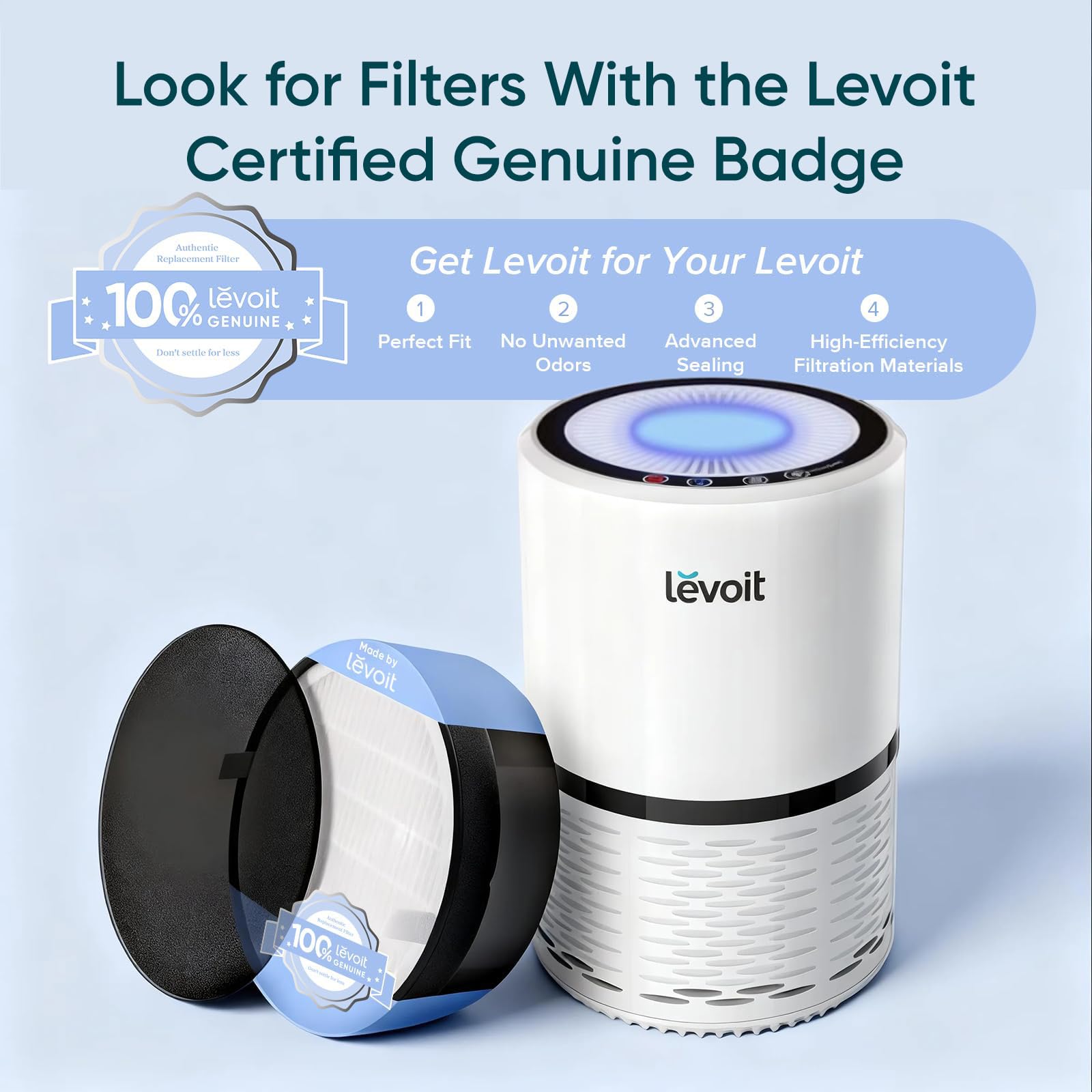Levoit genuine LV-H132-RF replacement filter box for reliable performance benefit
