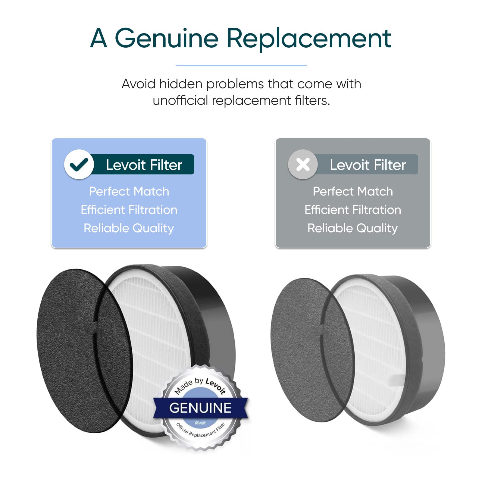 Levoit packaging with AHAM and certification labels assuring verified performance
