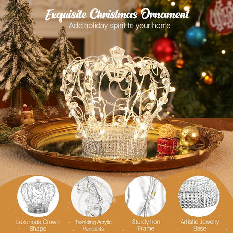 Lewondr crystal pendant close-up highlighting sparkling detail and brilliance