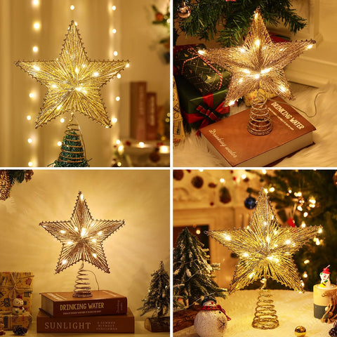 Lewondr star glowing at night creating warm festive ambiance