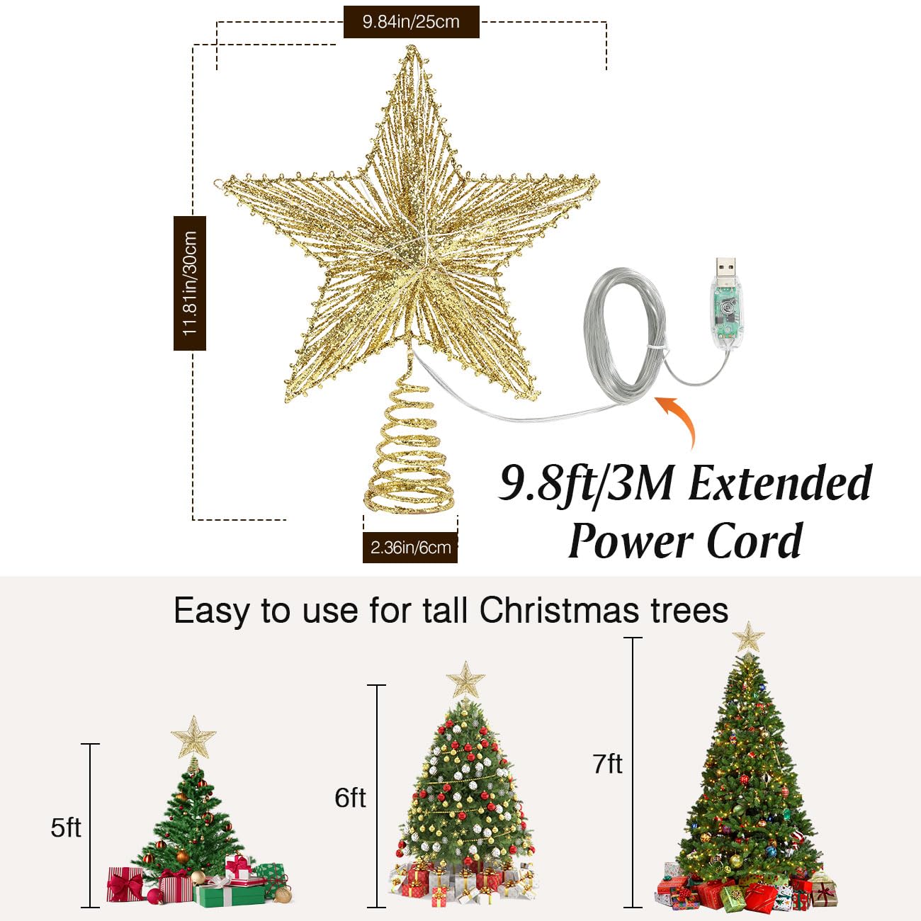 Lewondr star mounted on tree demonstrating stable fit