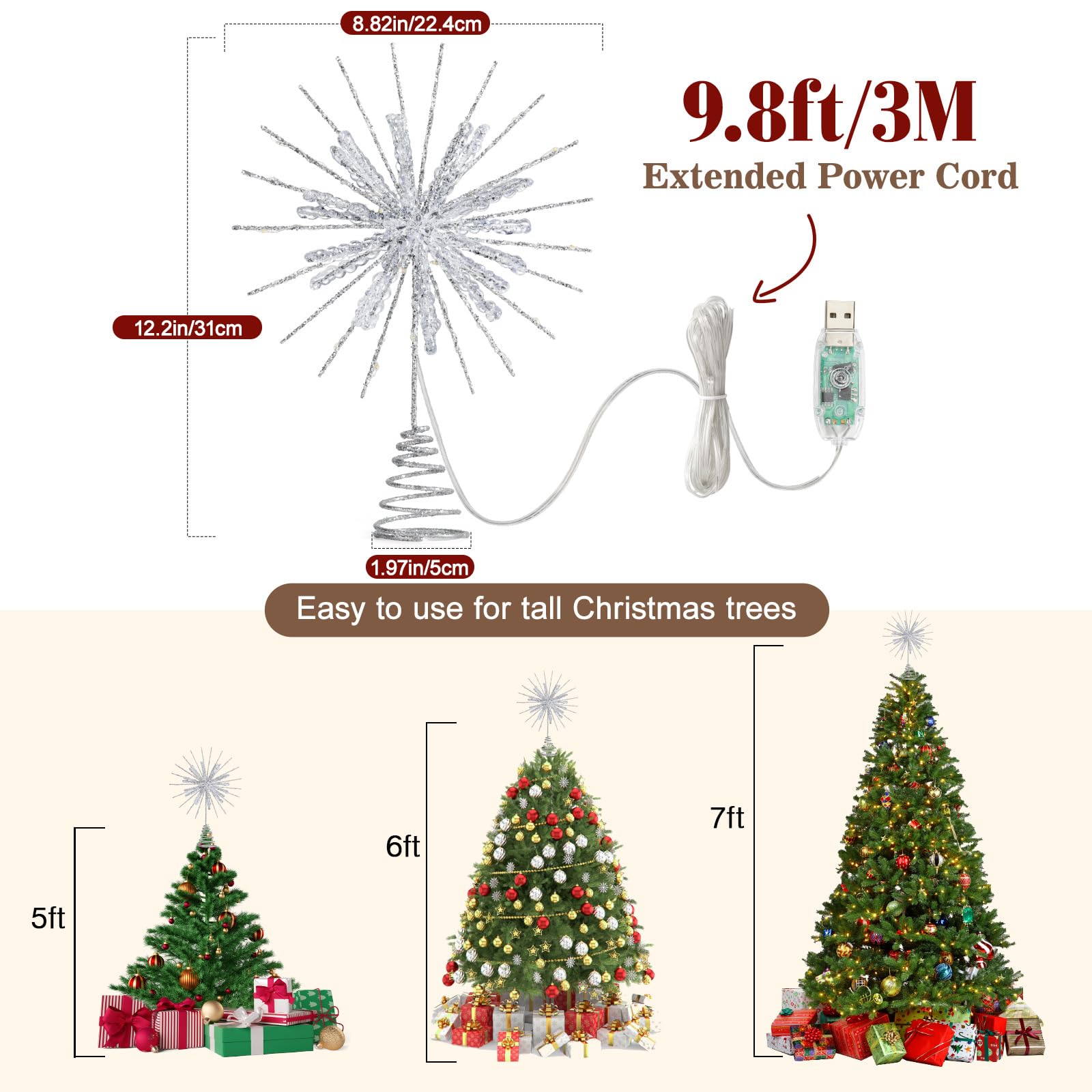 Lewondr topper next to hand for scale illustrates compact 12-inch size and easy handling