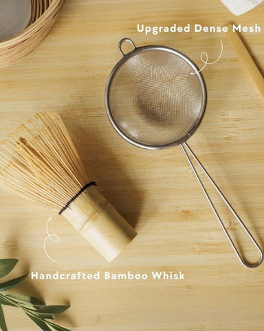 LezayXtra bamboo scoop with measured matcha, ensuring accurate portions every time