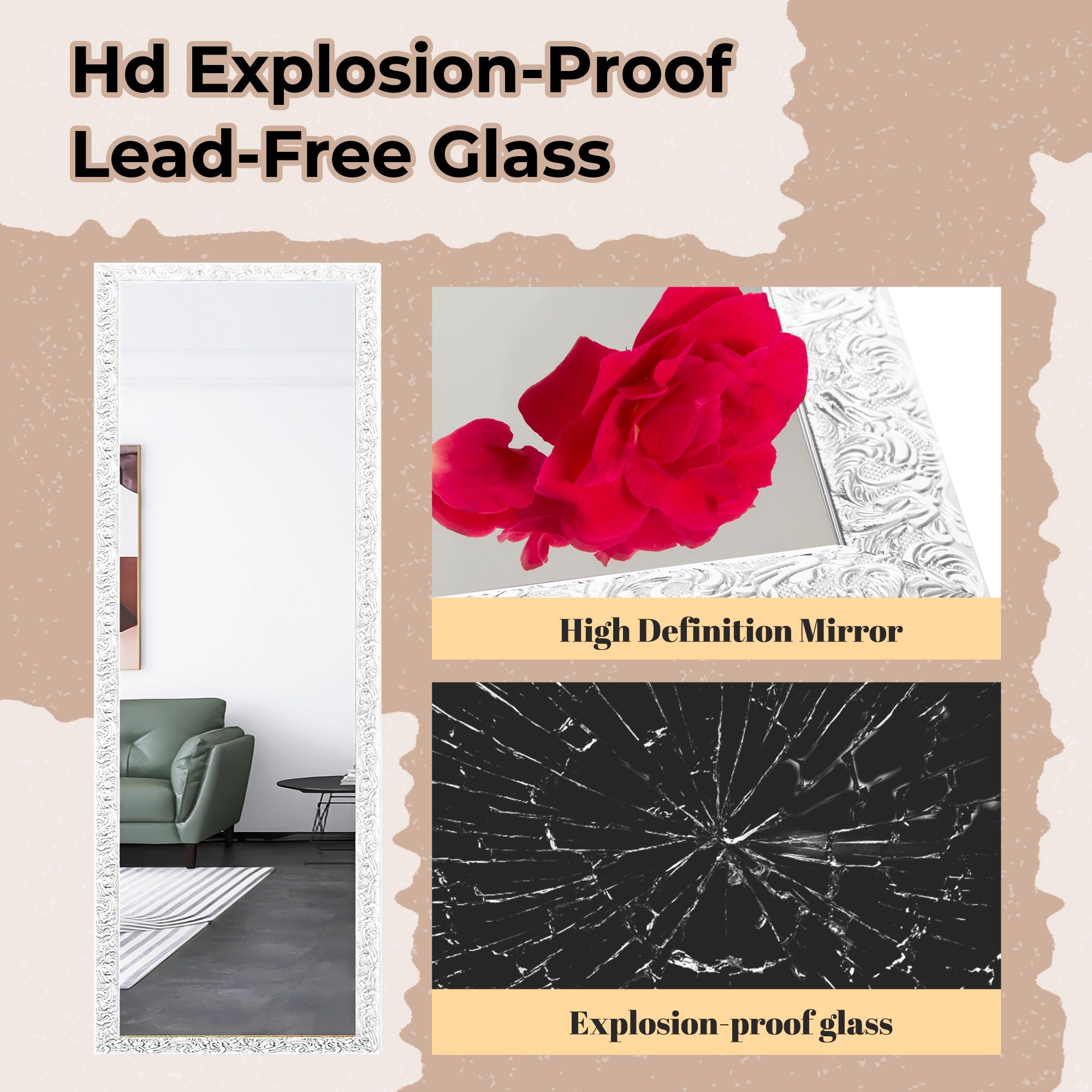 LFT HUIMEI2Y hung on a bedroom door offering space-saving outfit checks