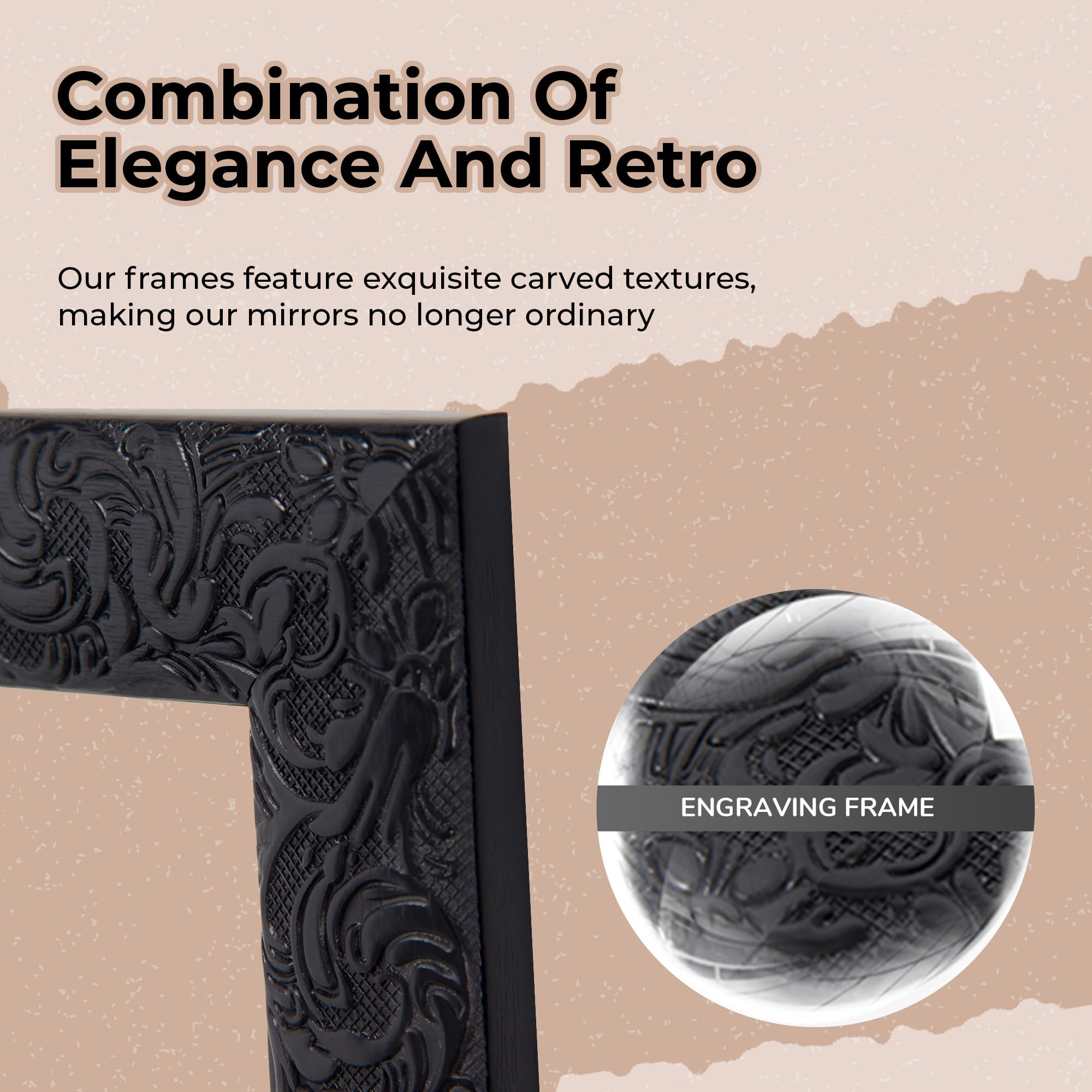 LFT HUIMEI2Y engraved frame closeup highlighting decorative durability
