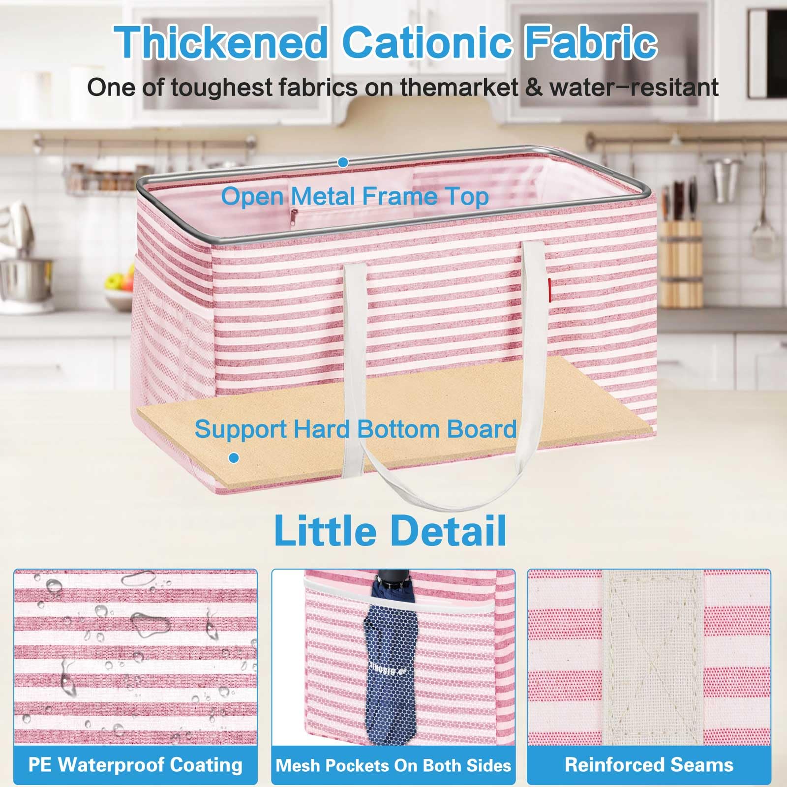 LHZK interior zip pocket and waterproof lining securing small items and keeping contents dry
