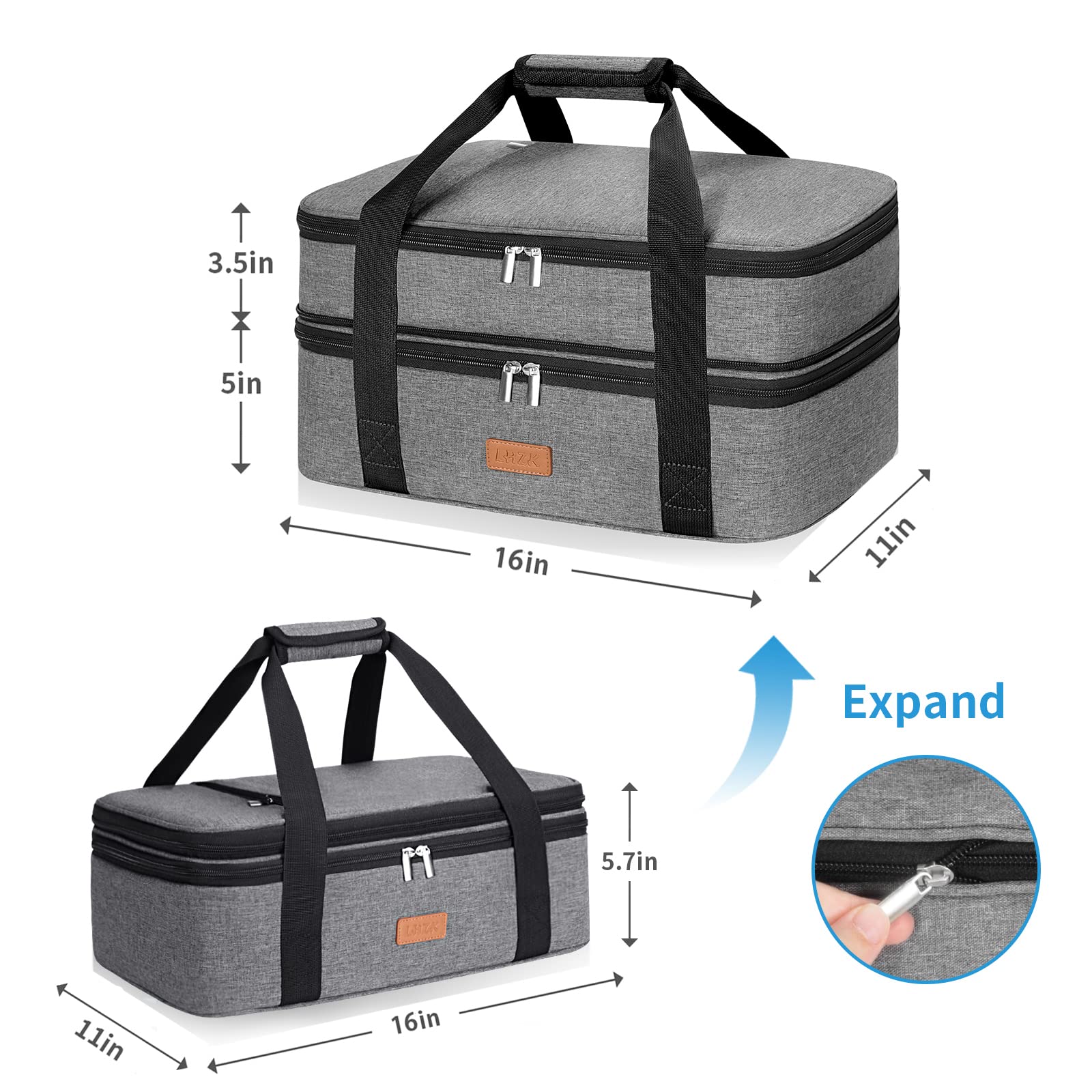 LHZK padded handles being carried comfortably for balanced lifting and reduced strain