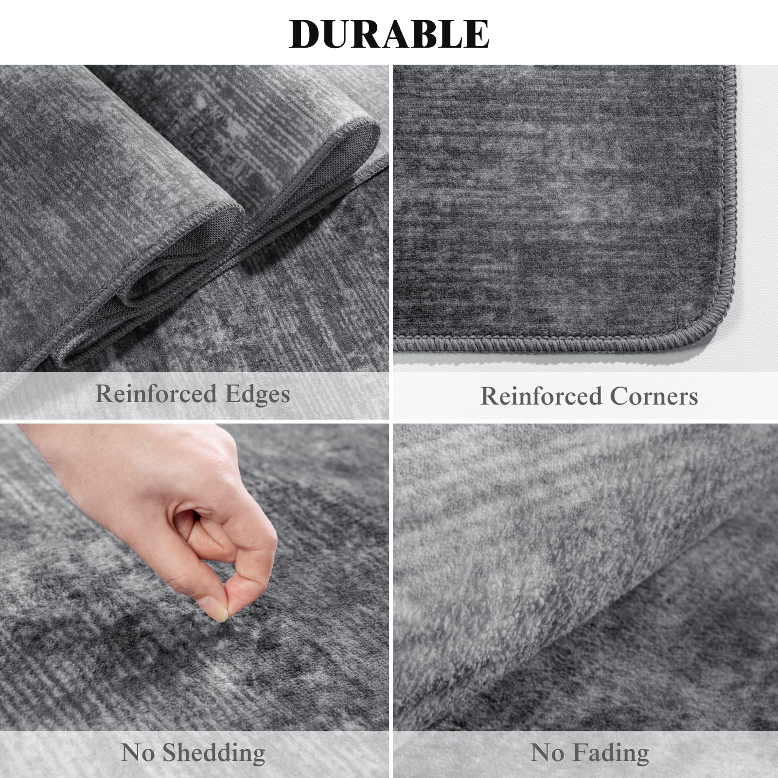 LIANLAM rug beside sofa showing size and scale for proper furniture fit