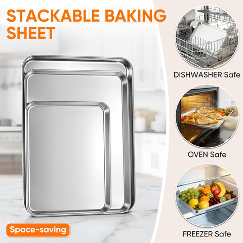 LIANYU pans nested in cabinet showing space-saving storage benefit