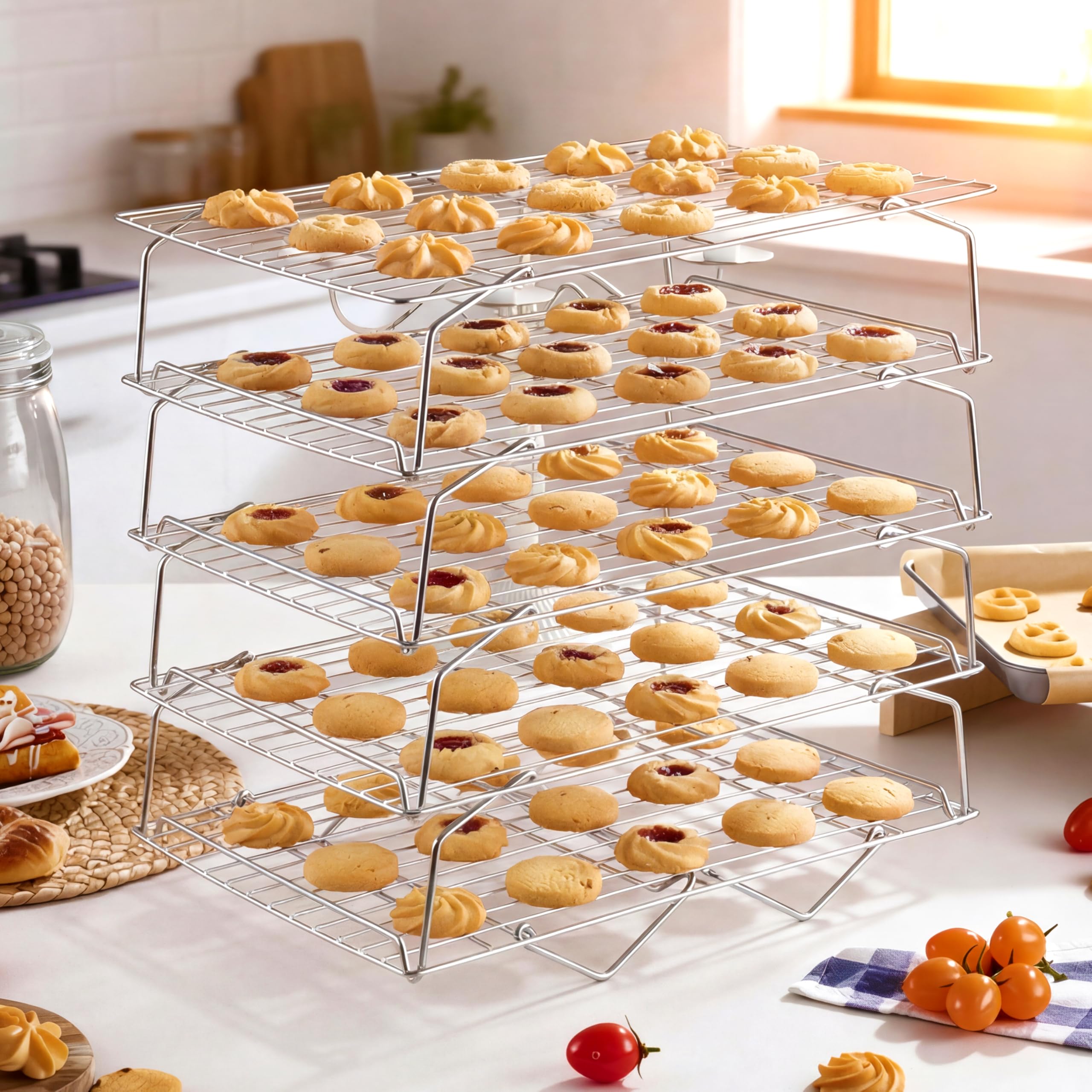LIANYU serving plated desserts cooled on rack highlighting professional presentation