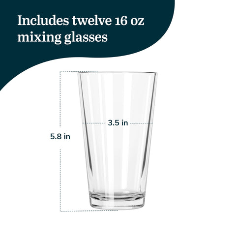 Libbey 1639HT side profile displaying straight-sided silhouette for easy stacking