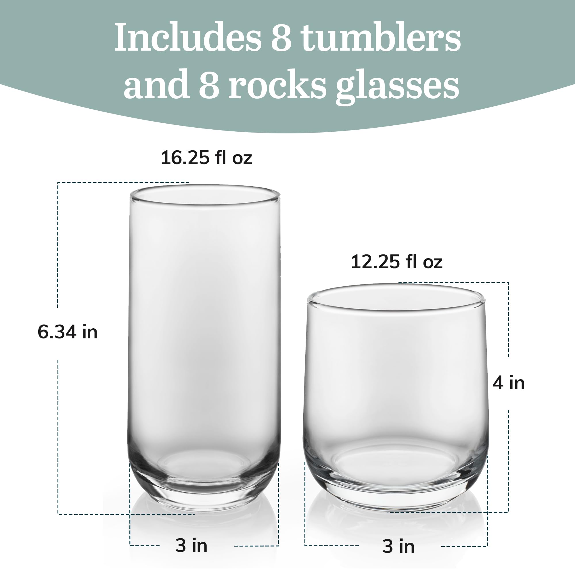 Libbey Ascent rocks glass rim detail highlighting clear glass and pour precision