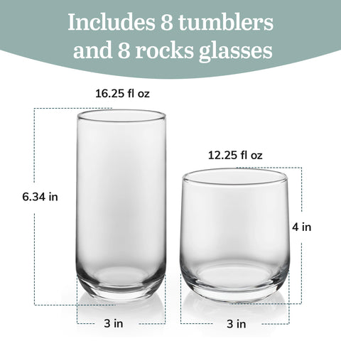 Libbey Ascent rocks glass rim detail highlighting clear glass and pour precision