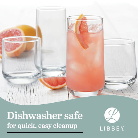 Libbey Ascent rocks glass with whiskey and ice, illustrating chilled drink enjoyment