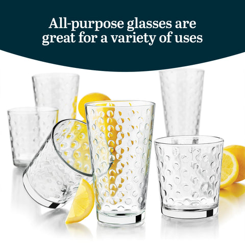 Libbey tumbler filled with ice illustrating cooling capacity and visual appeal