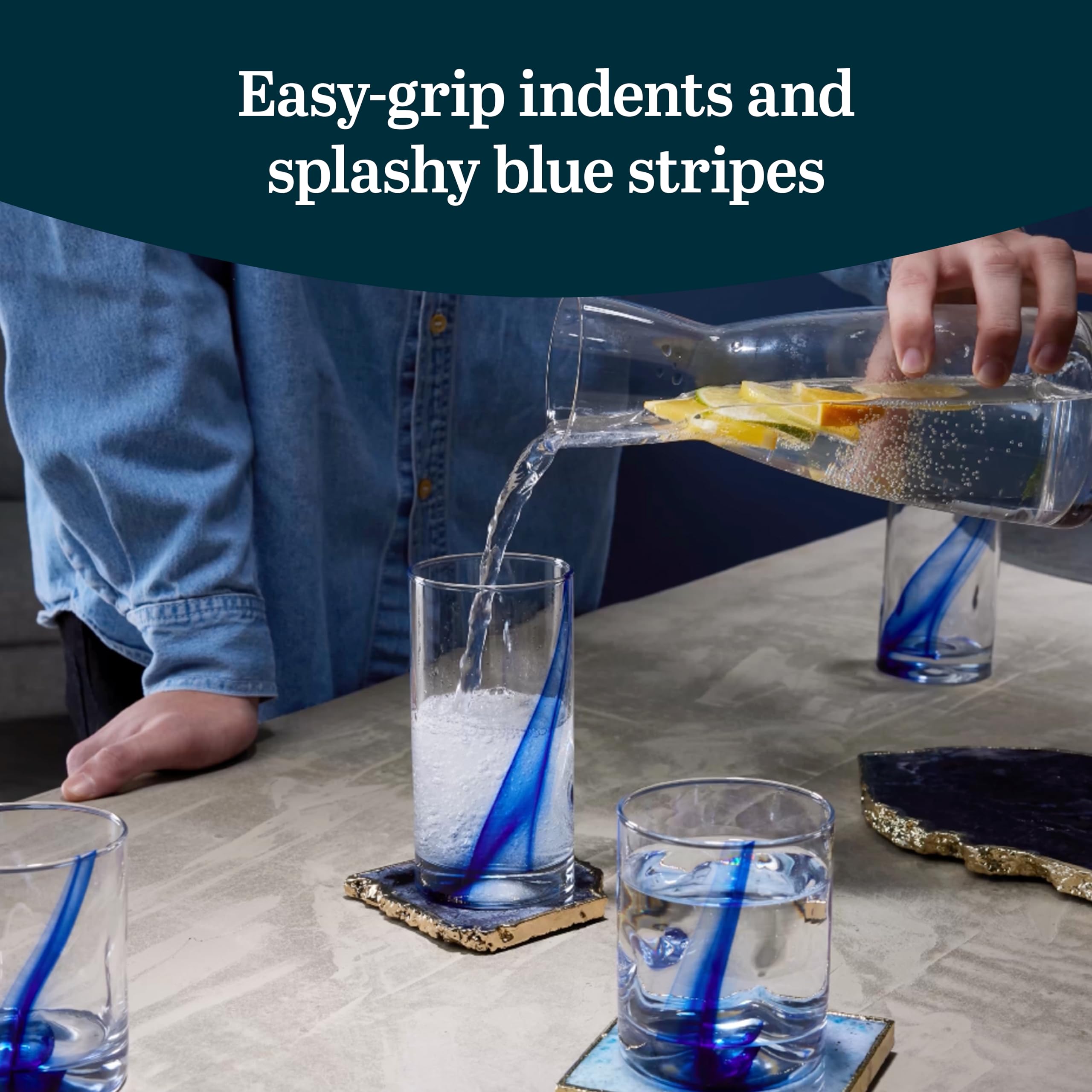 Libbey tumblers poured with iced drinks illustrating everyday use and clarity