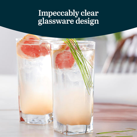 Libbey glasses in use on table showing presentation and serving benefit