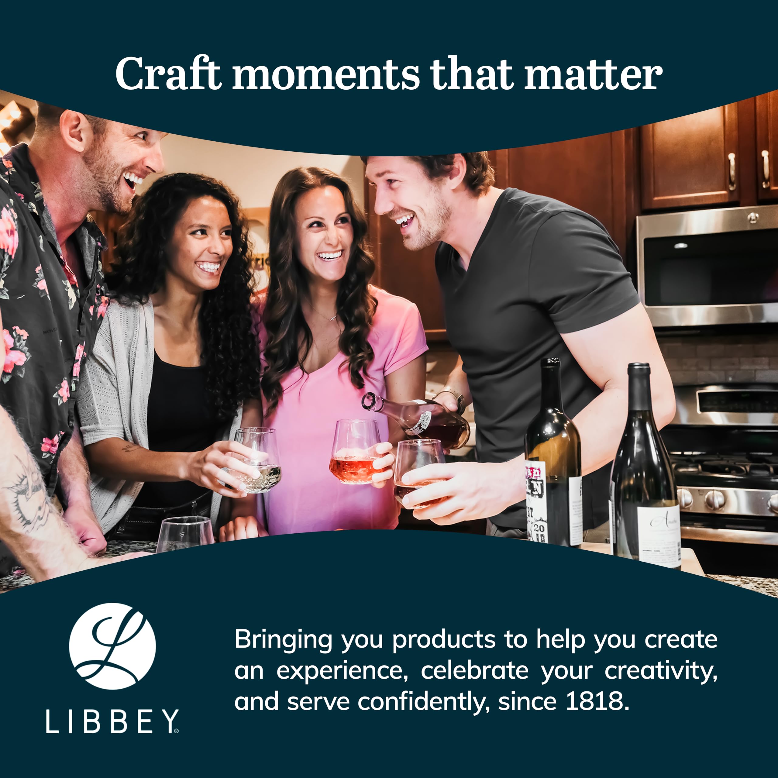 Libbey hammered flat bottom detail showing stability and chip-resistant base