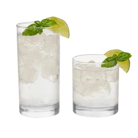 Libbey Province front view of stacked tumblers showing elegant silhouette and uniform set
