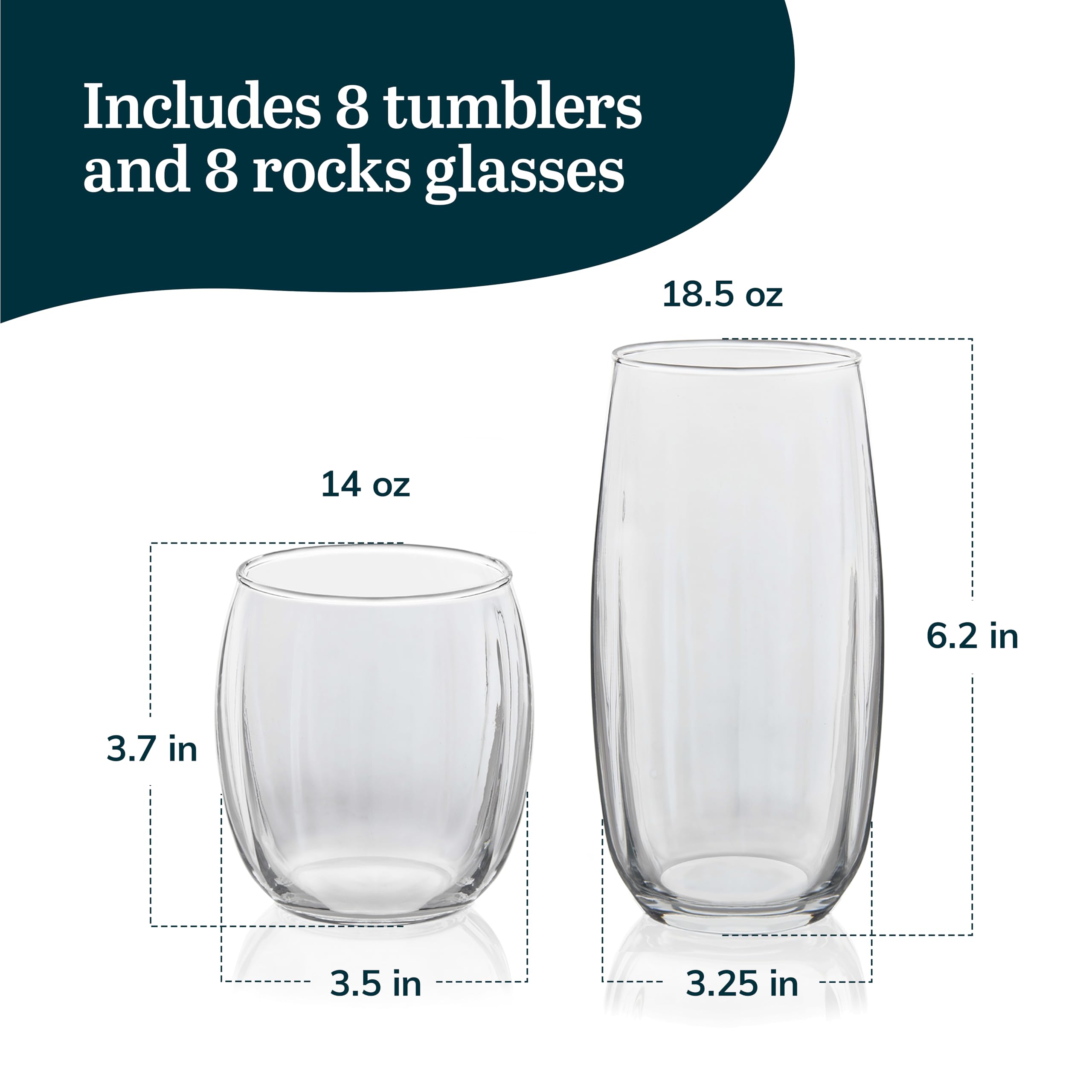 Libbey Samba weighted base detail demonstrating table stability