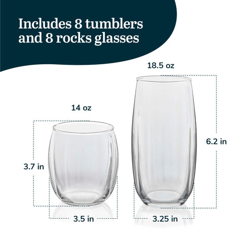 Libbey Samba weighted base detail demonstrating table stability