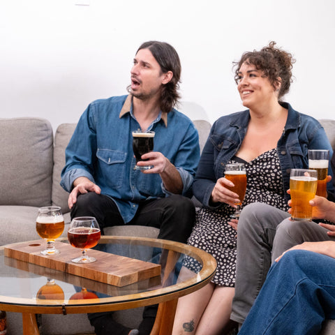Libbey hand holding high-ABV glass showing proper portioning benefit