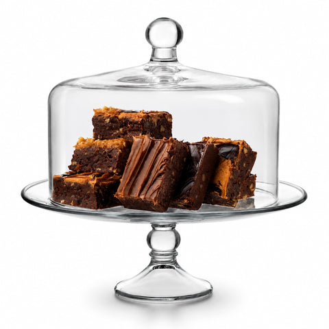 Libbey Selene front view cake stand showing elegant presentation benefit