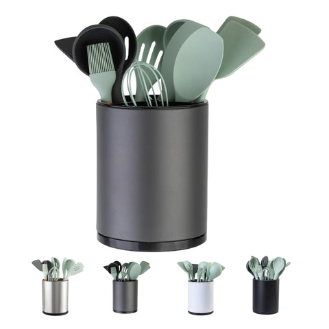 LIBODOUR front view of rotating utensil holder for quick access