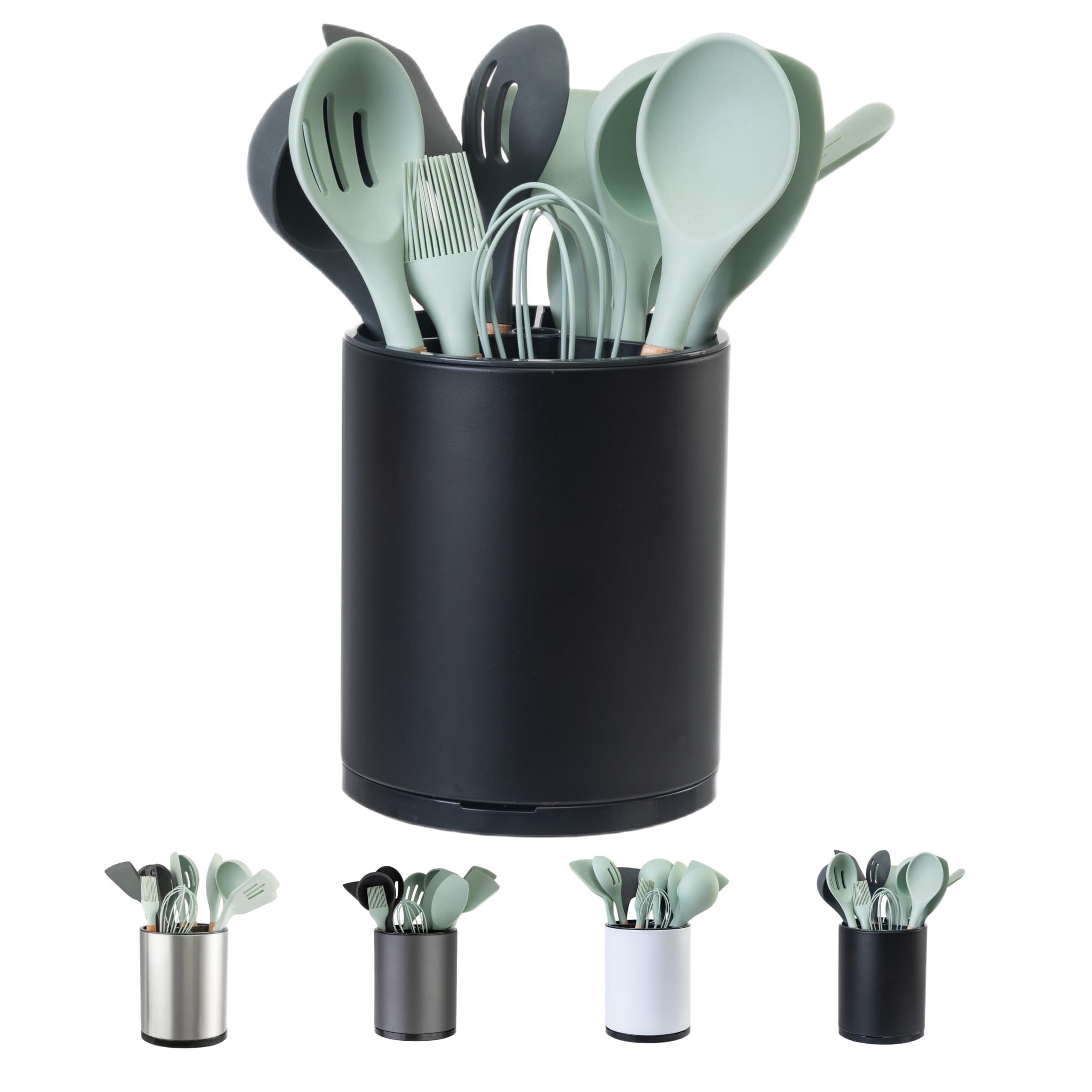 LIBODOUR front view on countertop showing organized utensils and style benefit