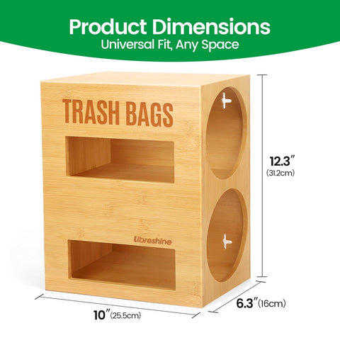 Libreshine freestanding on counter for easy access near trash can
