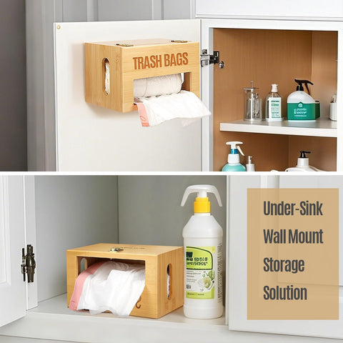 Libreshine front slot with a bag being pulled, enabling tangle-free dispensing