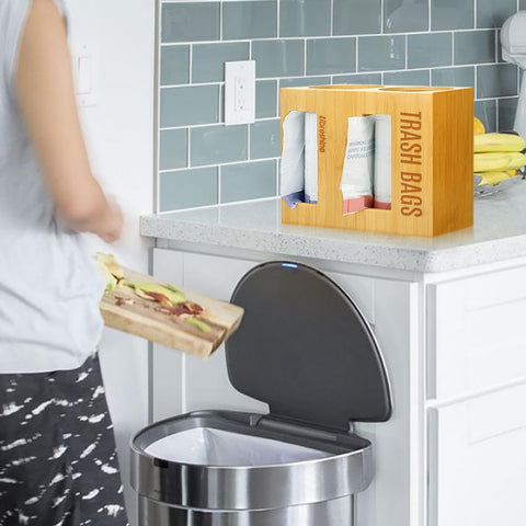 Libreshine open compartments with rolls illustrating dual storage capacity