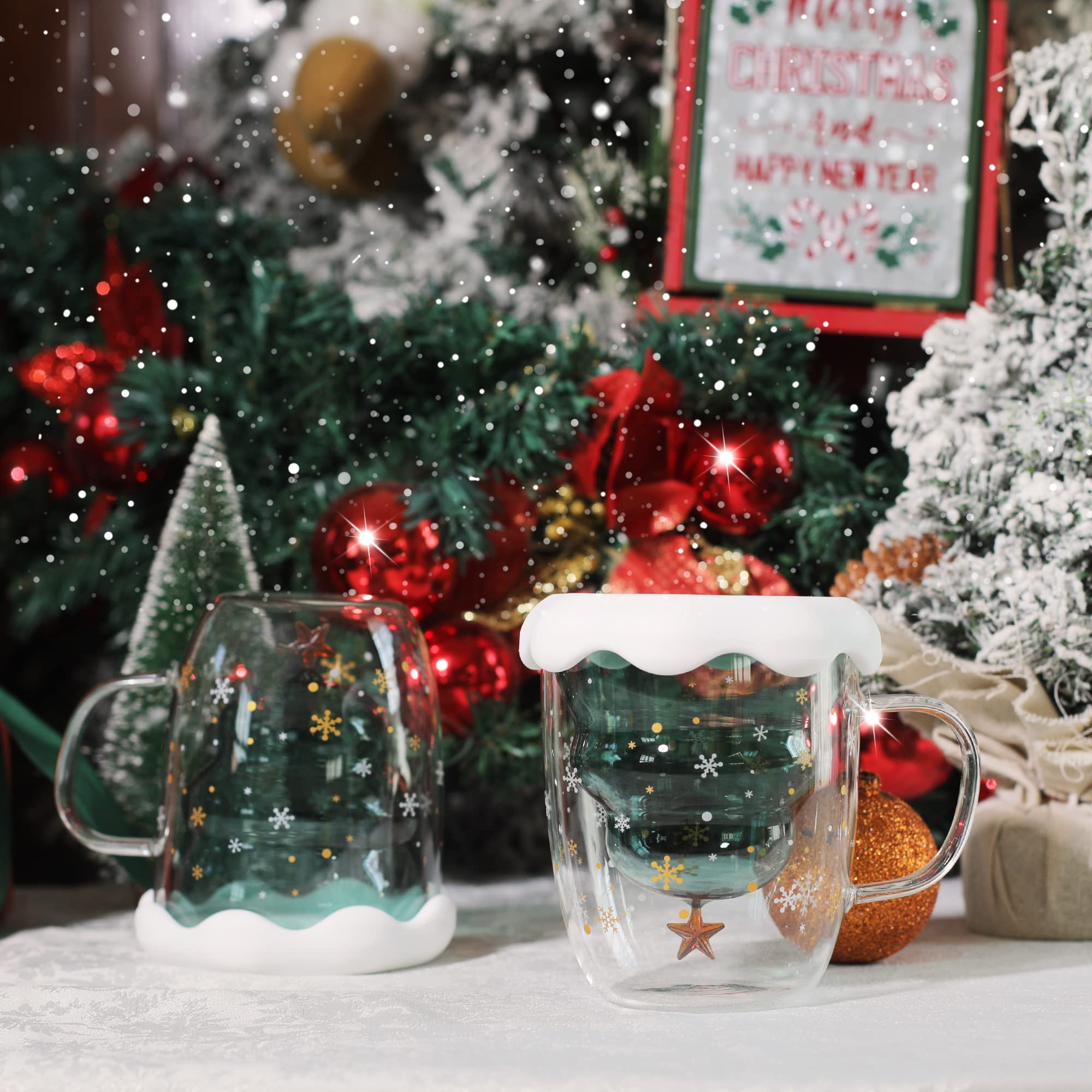LIBWYS mug in use with hot cocoa showing cozy seasonal serving benefit