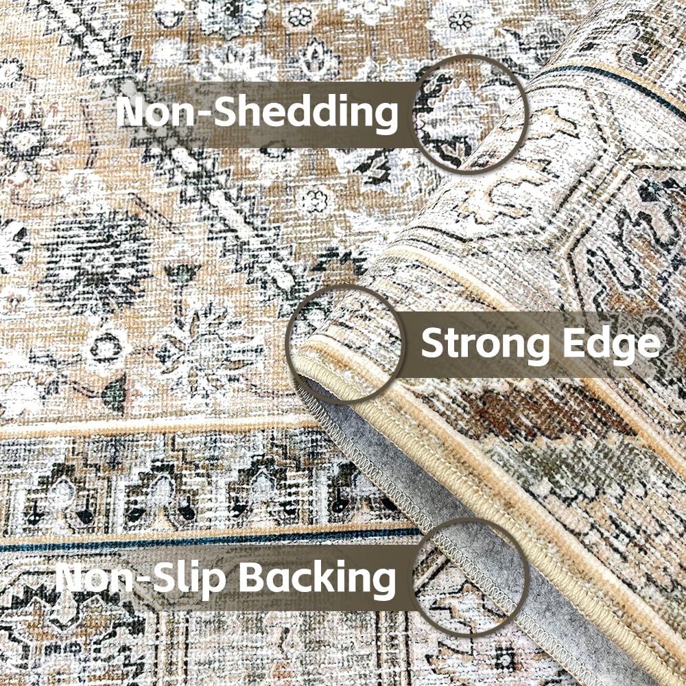 LIDALL rug staged in living room demonstrating classic style and function