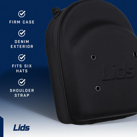 Lids interior layout showing six hat slots for secure storage