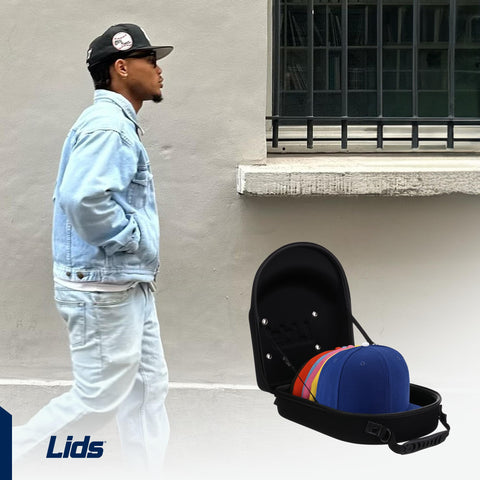 Lids carrying case in travel setting for quick, protected transport