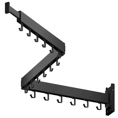 LIENAHU front view of wall-mounted rack showing space-saving benefit