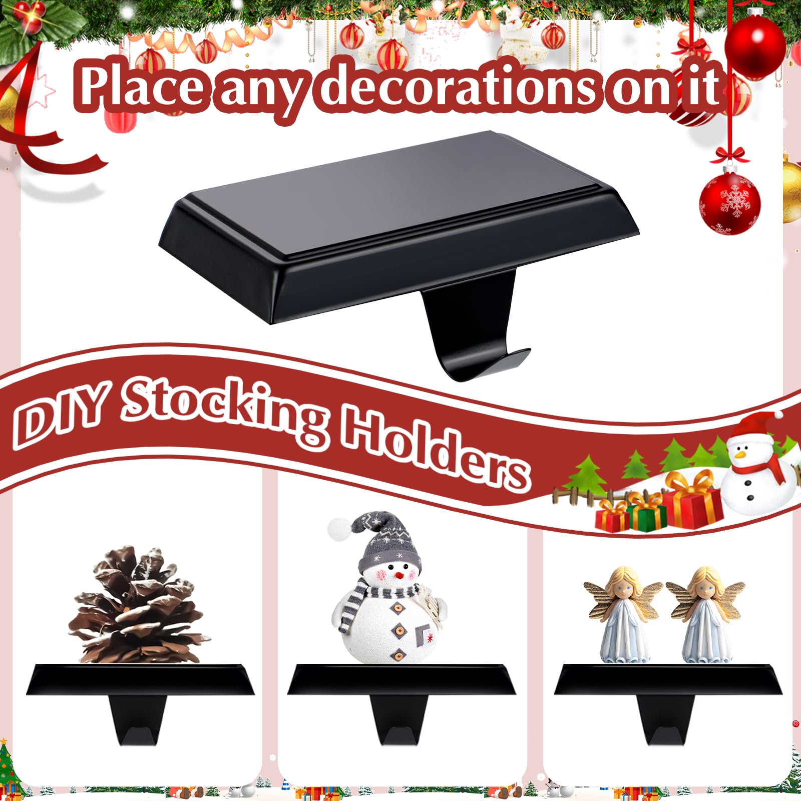 Liengoron lifestyle scene on living room mantel creating cozy festive ambiance