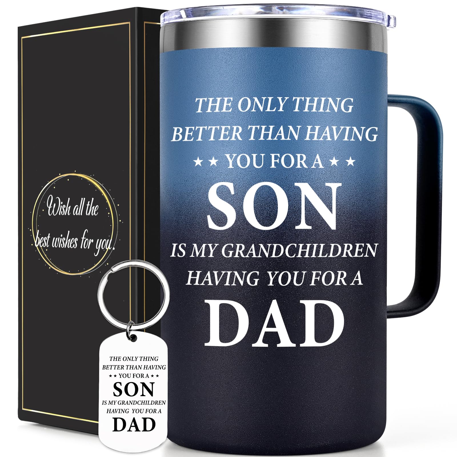 Lifecapido gradient mug front view showing modern design and gift-ready look