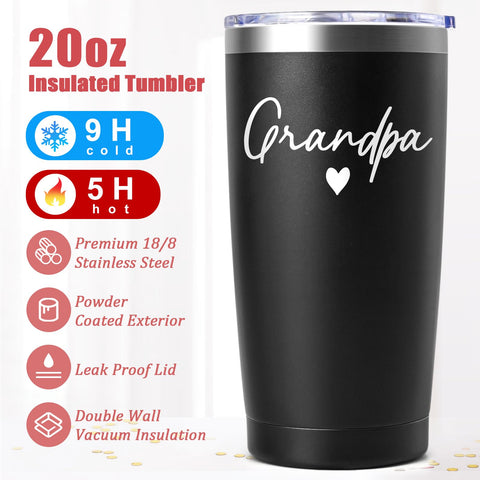 Lifecapido tumbler held in hand for scale showing 20oz capacity and comfortable grip
