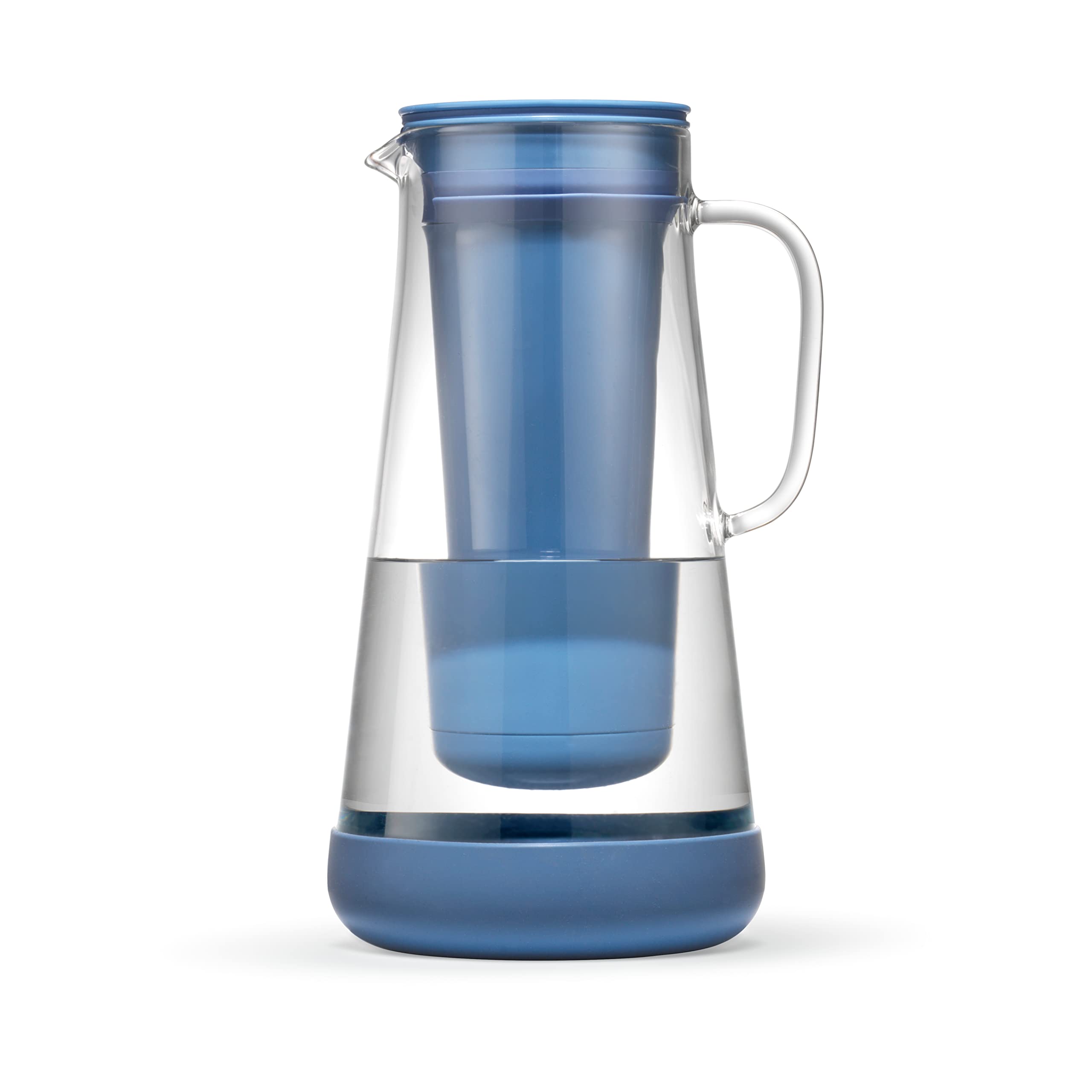 LifeStraw front view glass pitcher showing elegant design and safer drinking water
