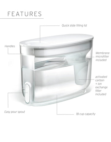 LifeStraw close-up of one-hand tap for controlled pouring and convenience