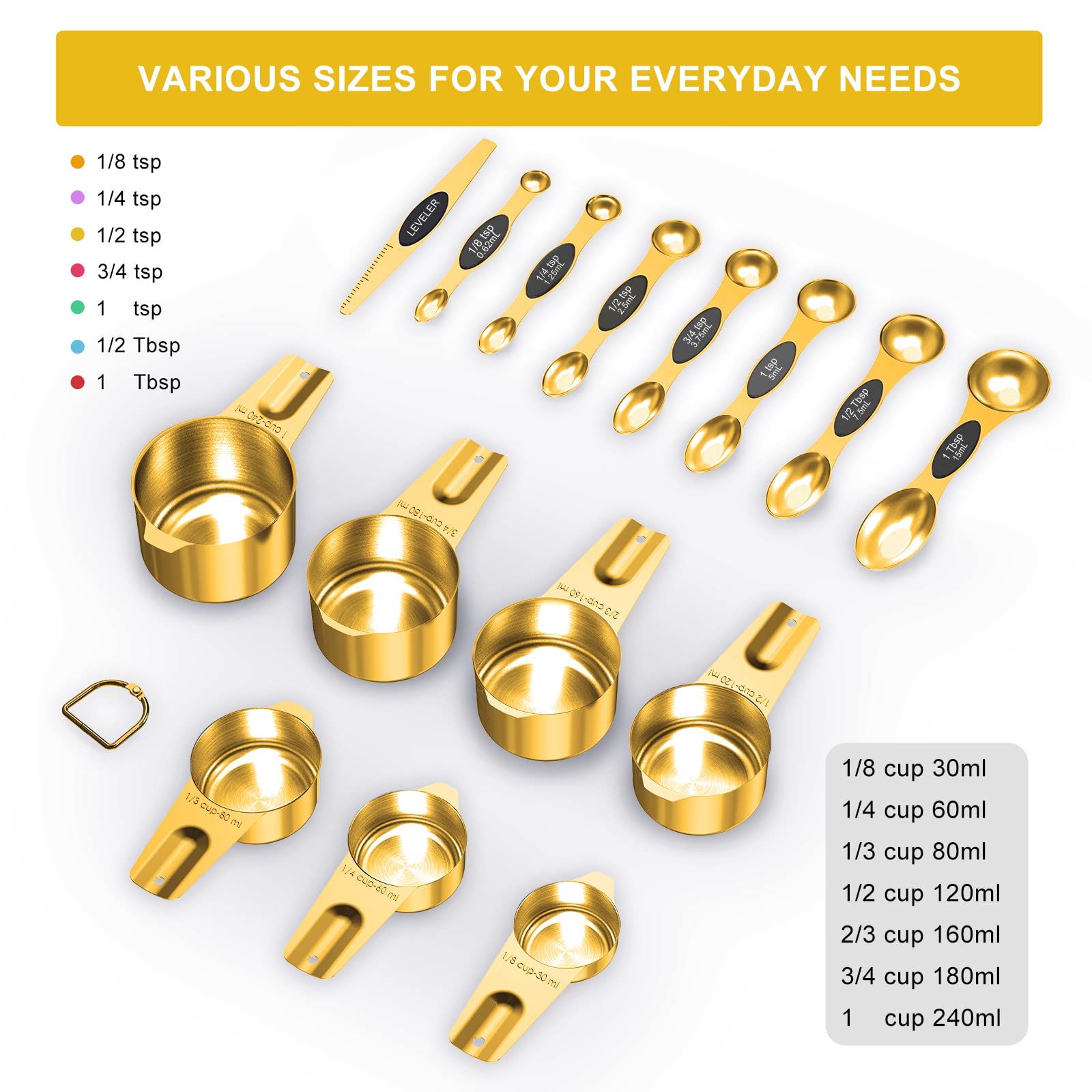 LIFETOWE nested cups top view demonstrating space-saving design and easy access