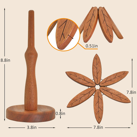 LIFETOWE trivet displayed on dining table with dish, enhances table decor