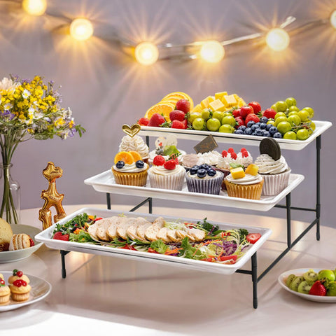 Lifewit single 14-inch plate used alone offering versatile serving option